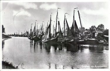 De vloot liggend in de thuishaven Arnemuiden.