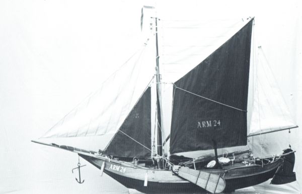 Een op de scheepswerf van Meerman gebouwde Arnemuidse hoogaars.