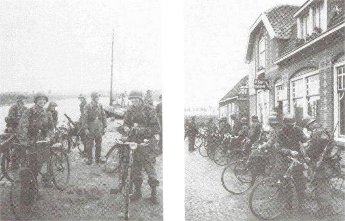 Duitse soldaten op het Hoofd en in de Westdijkstraat.